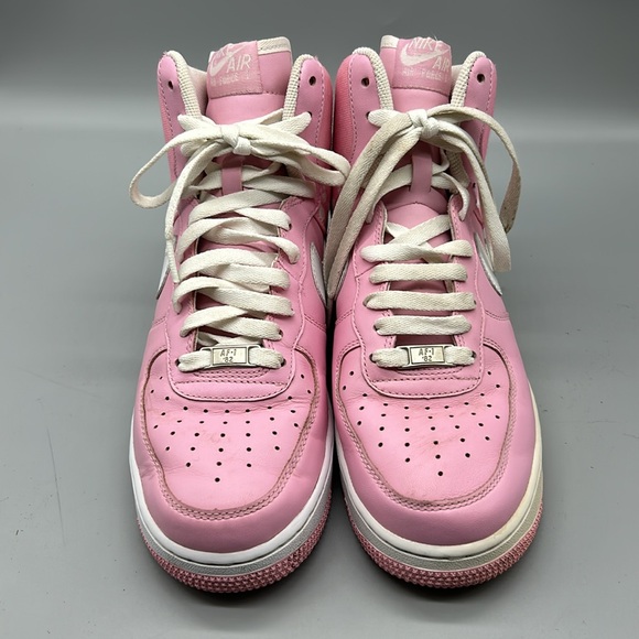 Nike Air Force 1 Perfect Pink White Floral High Top Sneakers 334031-611 Size 9 - Picture 4 of 11